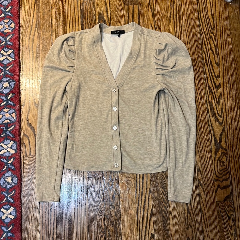 Ruffle Puffy Sleeve Sweater